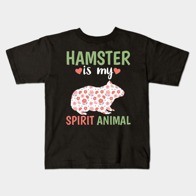 Hamster Is My Spirit Animal Kids T-Shirt by White Martian